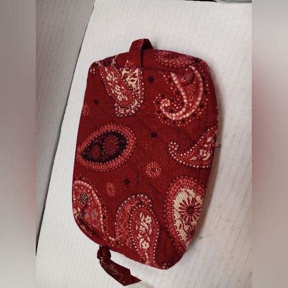 Two Vera Bradley Paisley Lined Zippered Travel Make Up Storage Pouch - Picture 14 of 14